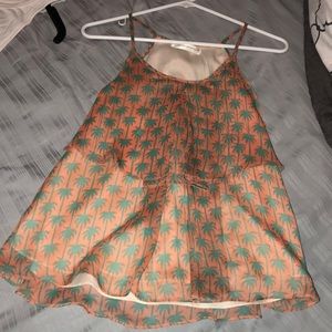 Palm tree tank top